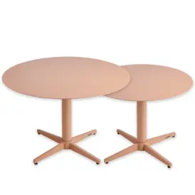 Mill satsbord peach Ø60/75 cm