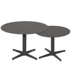 Mill satsbord antracit Ø60/75 cm