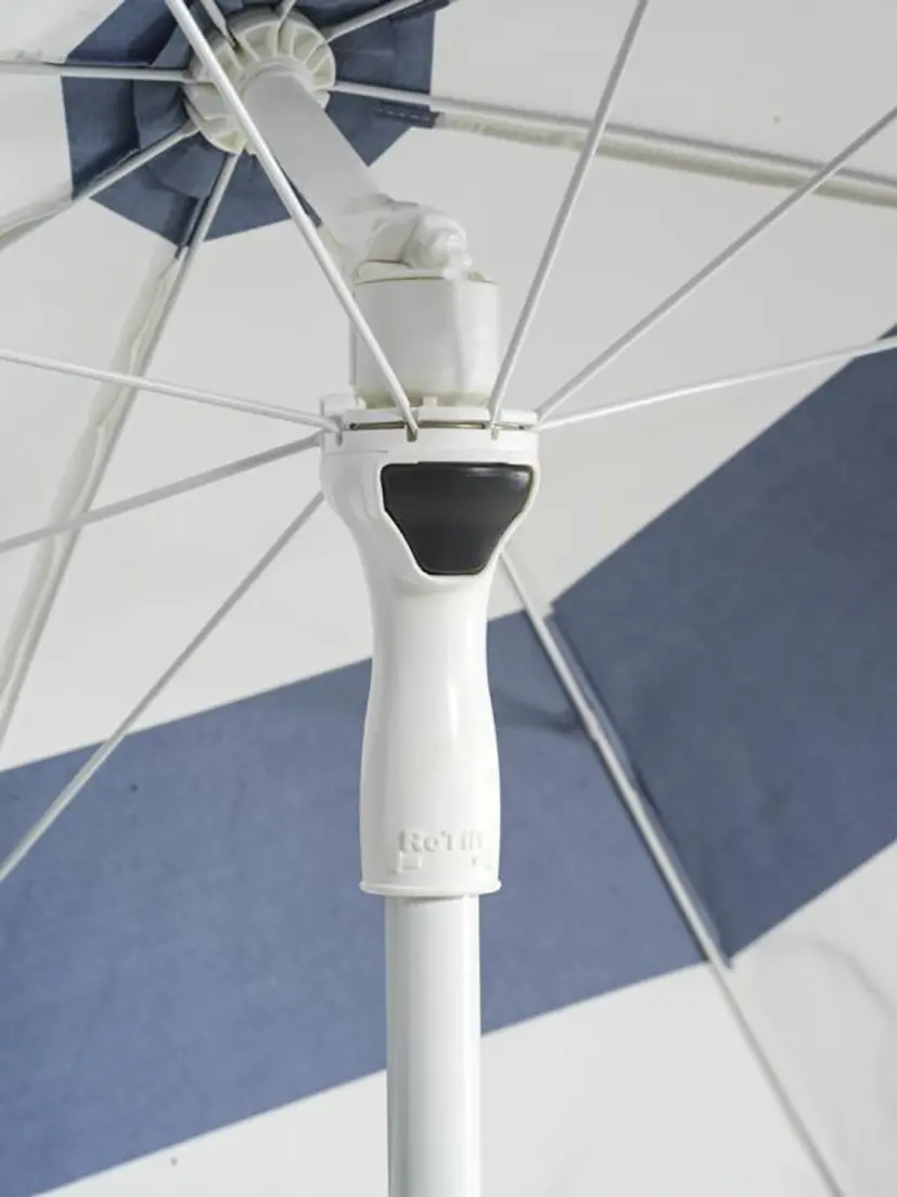 Follina parasoll blå/vit Ø240 cm