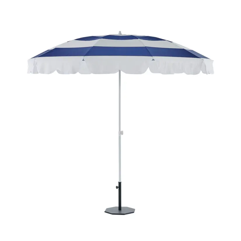 Follina parasoll blå/vit Ø240 cm