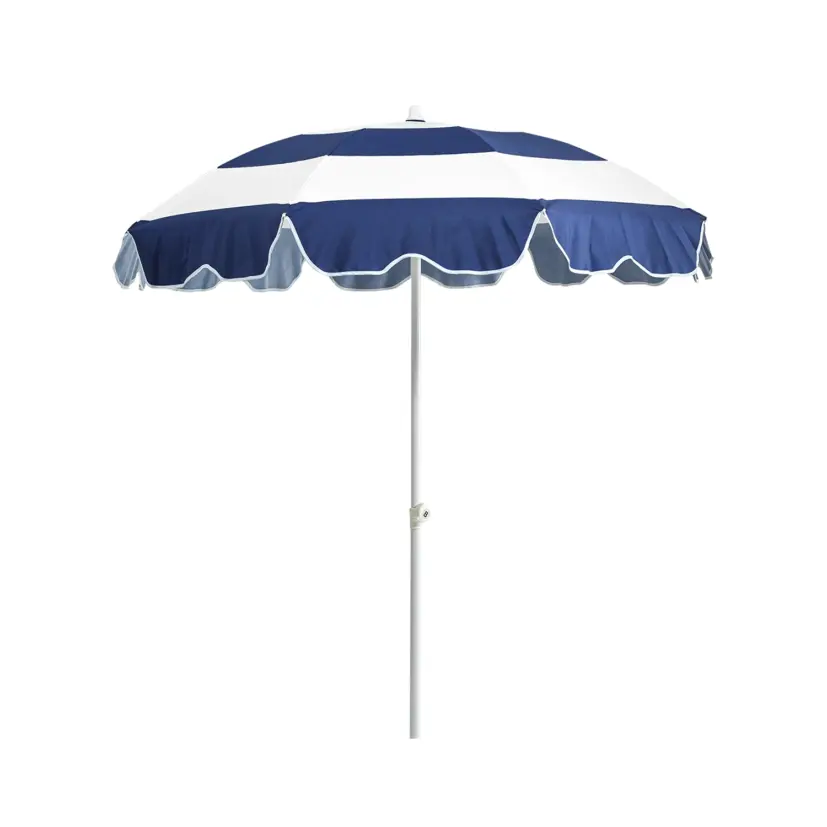 Follina parasoll blå/vit Ø180 cm