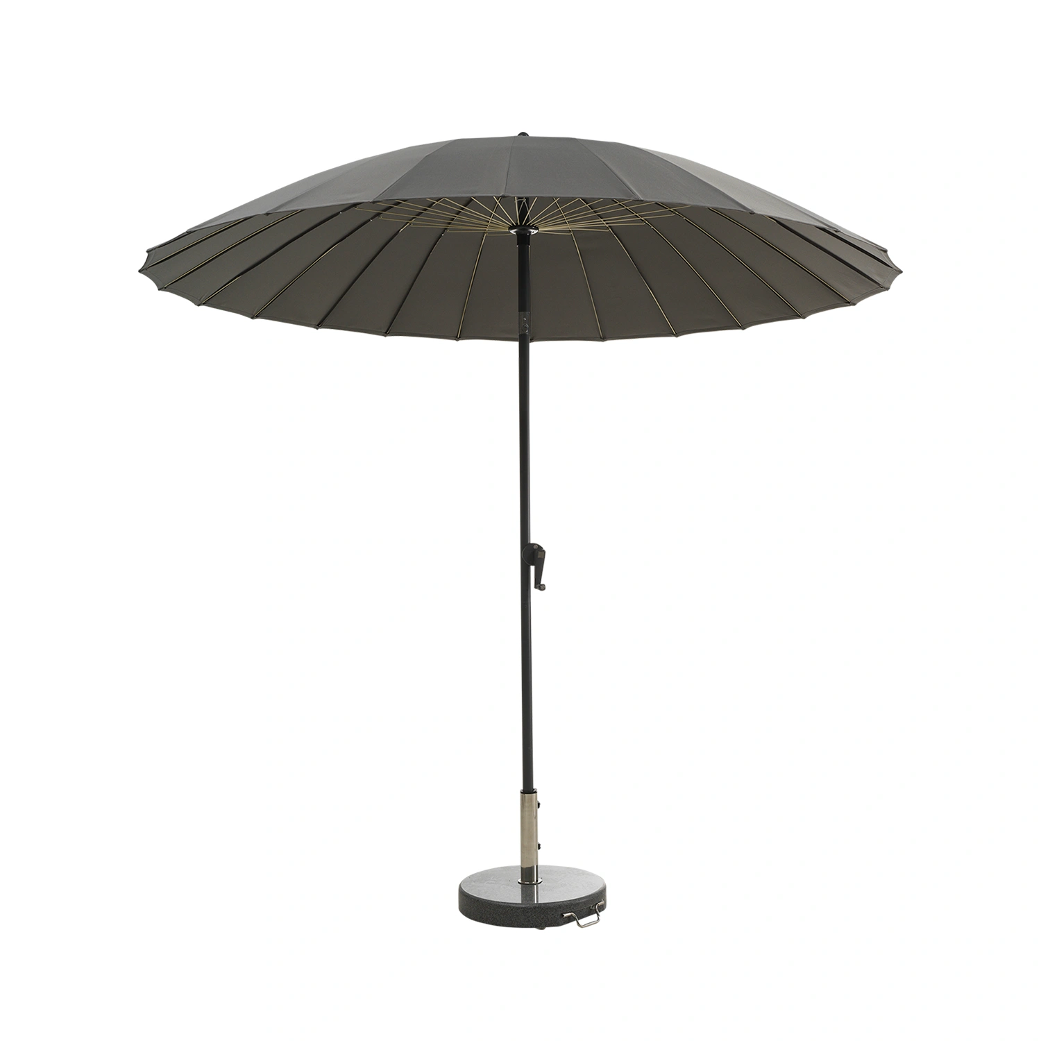 Shanghai parasoll grå/lemon Ø270 cm