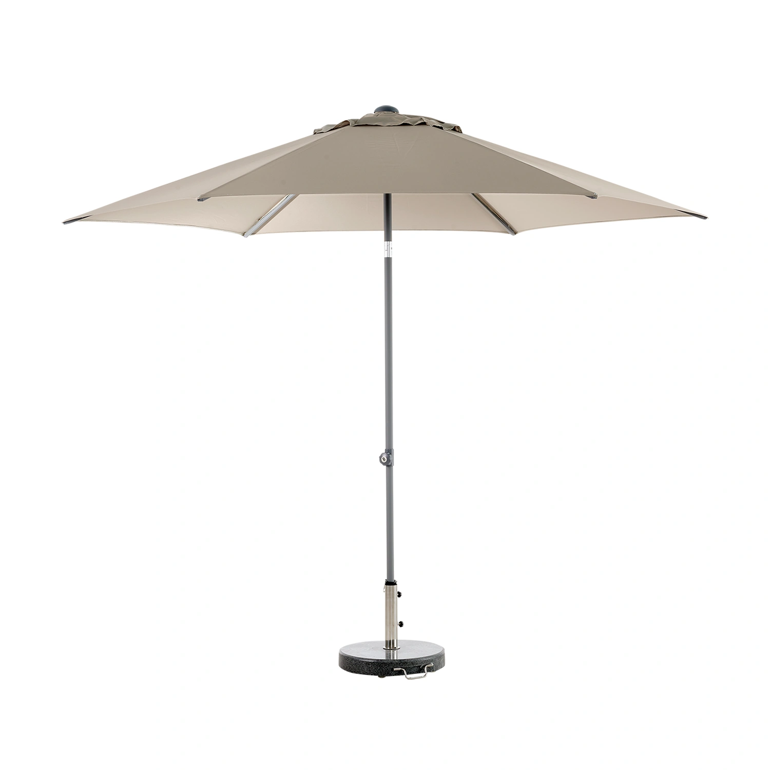 Poppi parasoll taupe Ø300 cm