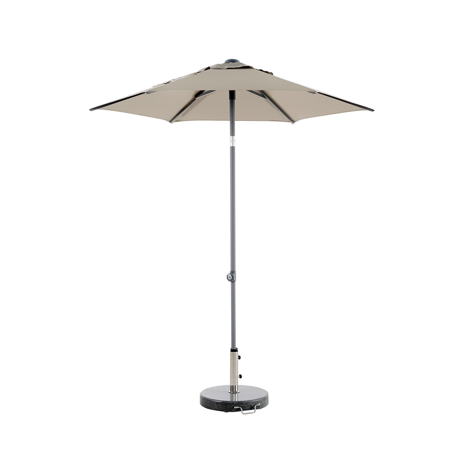 Poppi parasoll taupe Ø200 cm