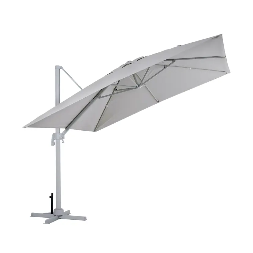 Linz frihängande parasoll ljusgrå/khaki Ø300 cm