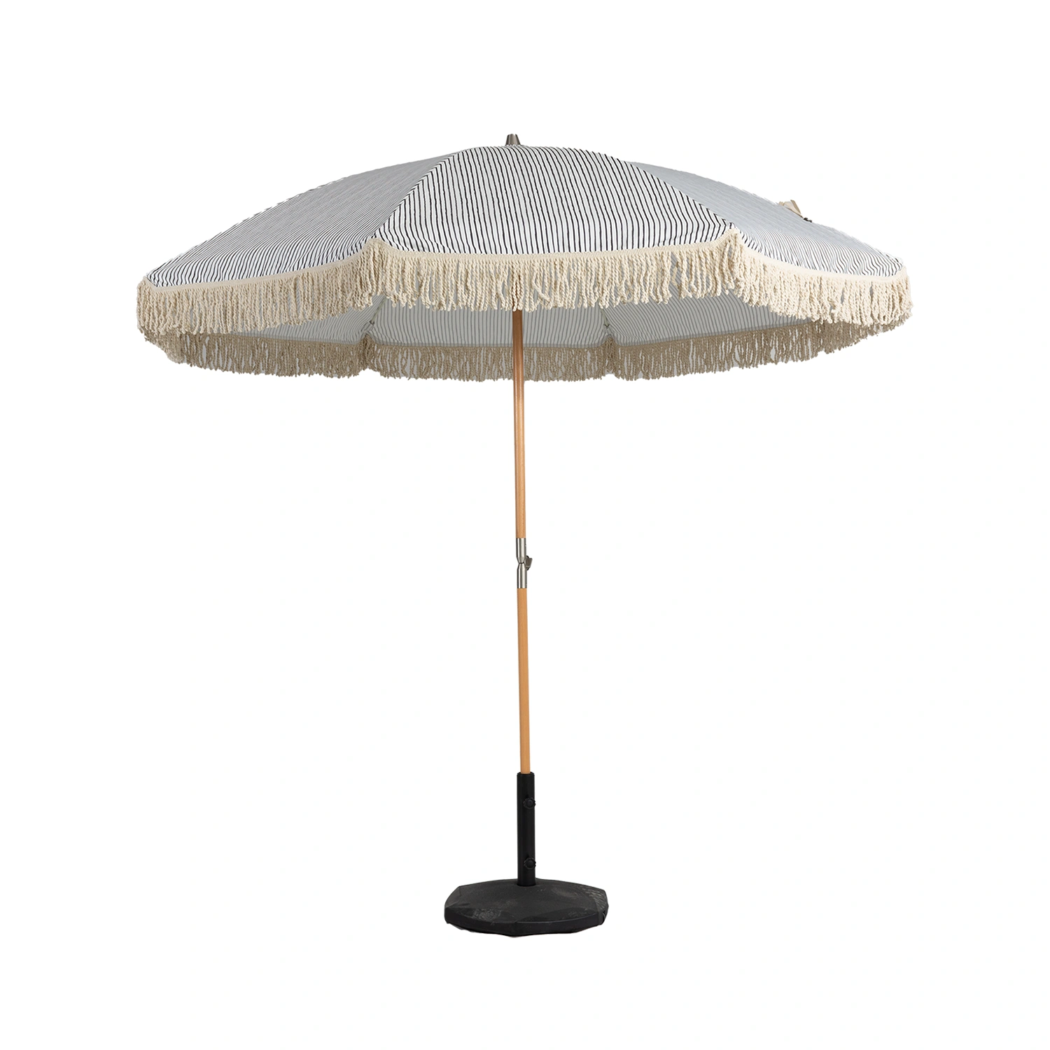 Gatsby parasoll grårandigt Ø256 cm