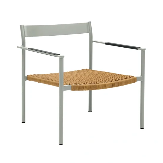 DK loungestol ljugrå/natur