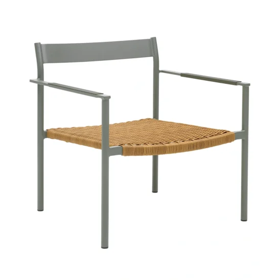 DK loungestol dusty green/natur