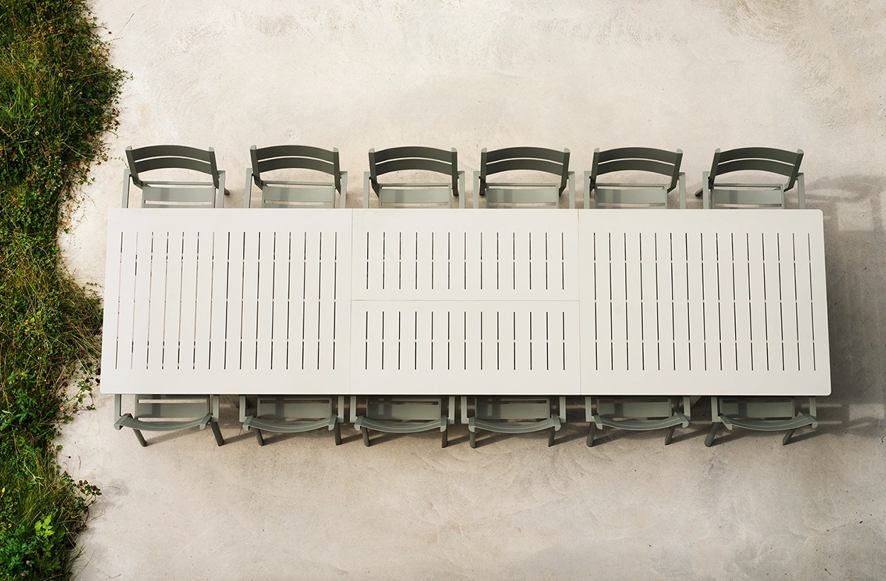 Lomma XL matbord ljusgrå 260-380x100 cm