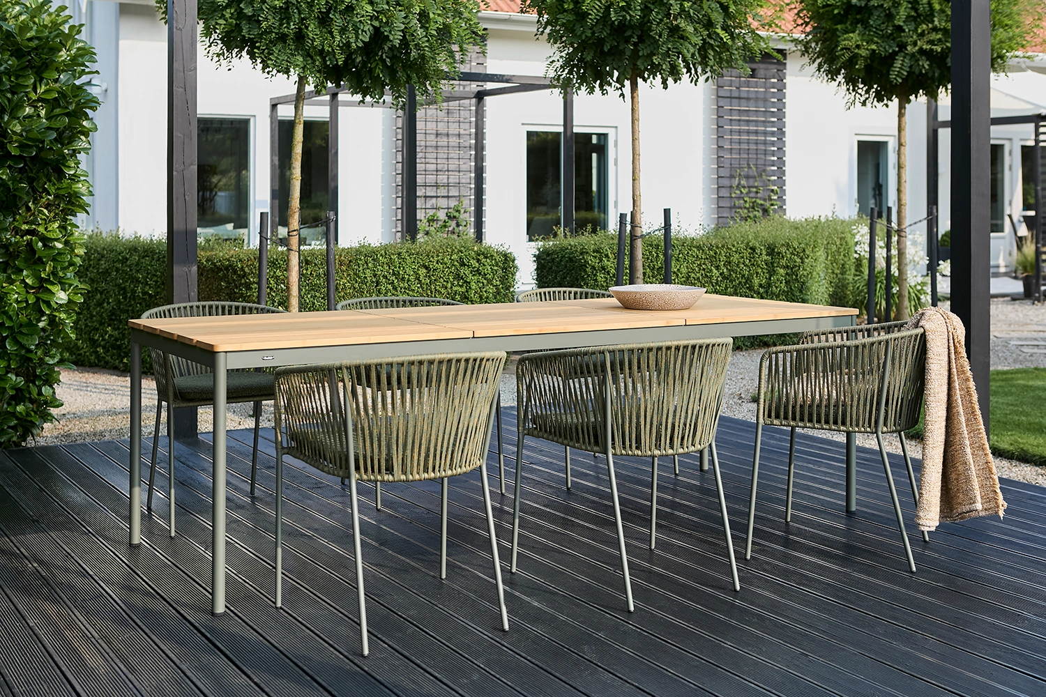 Nox matbord nordic green/bambu 238x90 cm