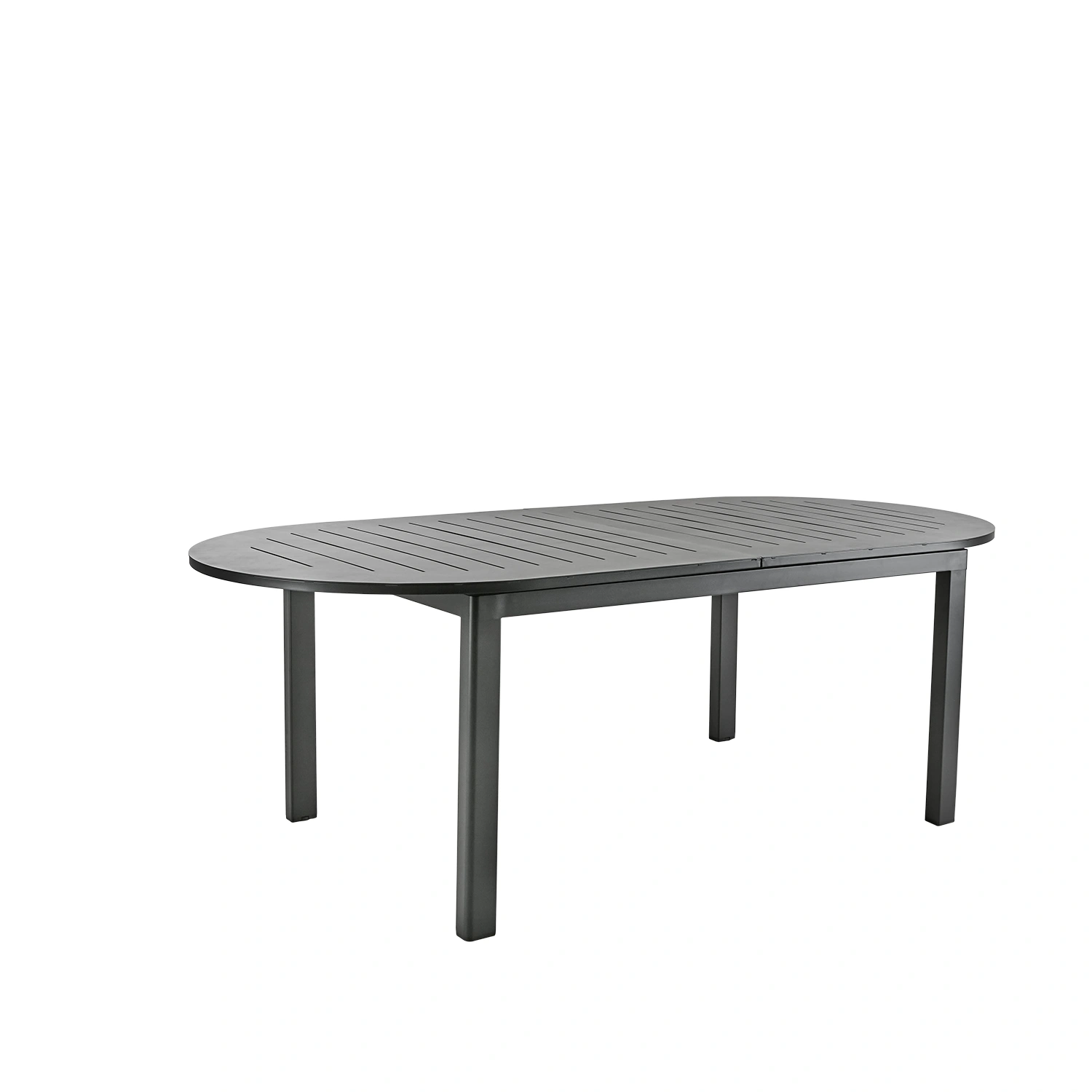 Lomma Ellips matbord svart 220-280x110 cm