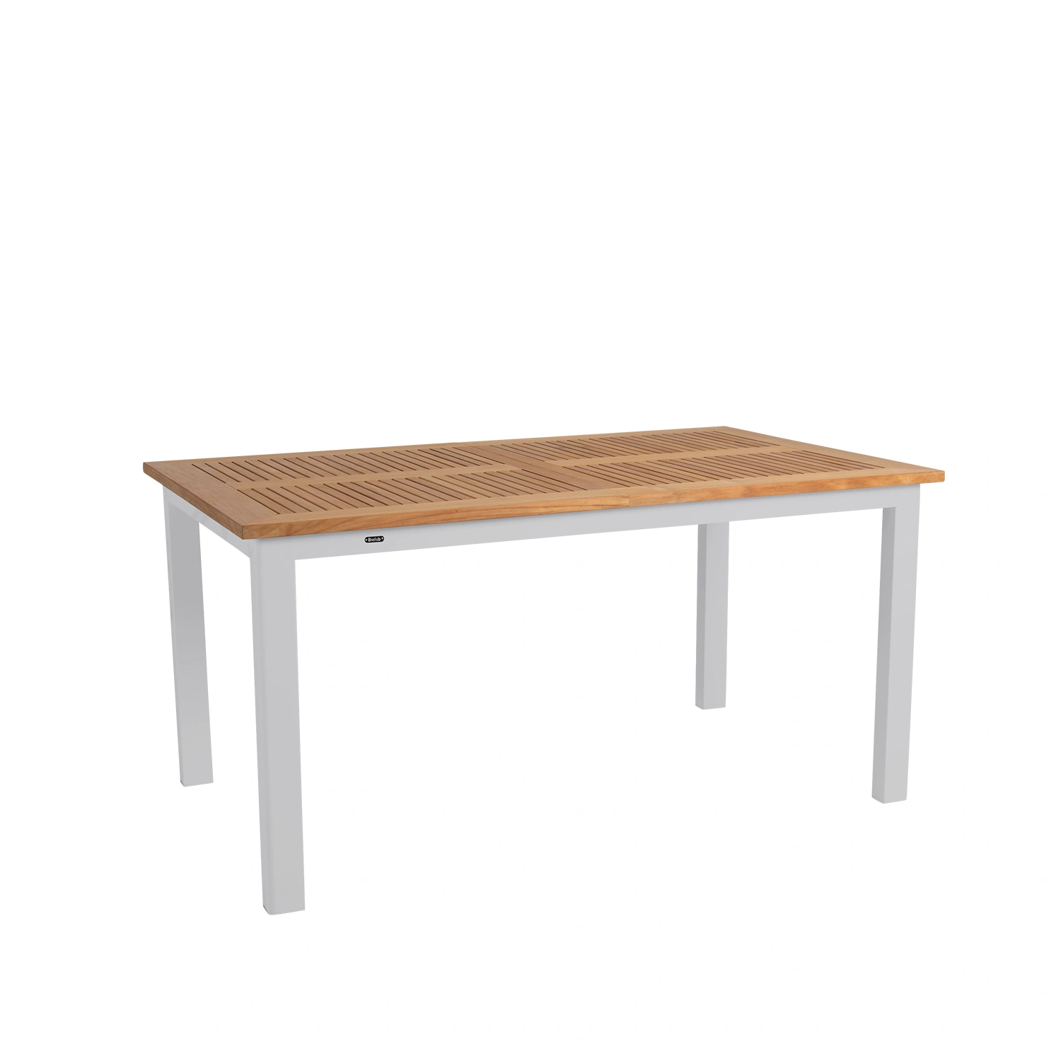 Lyon matbord ljusgrå/teak 152-210x92 cm