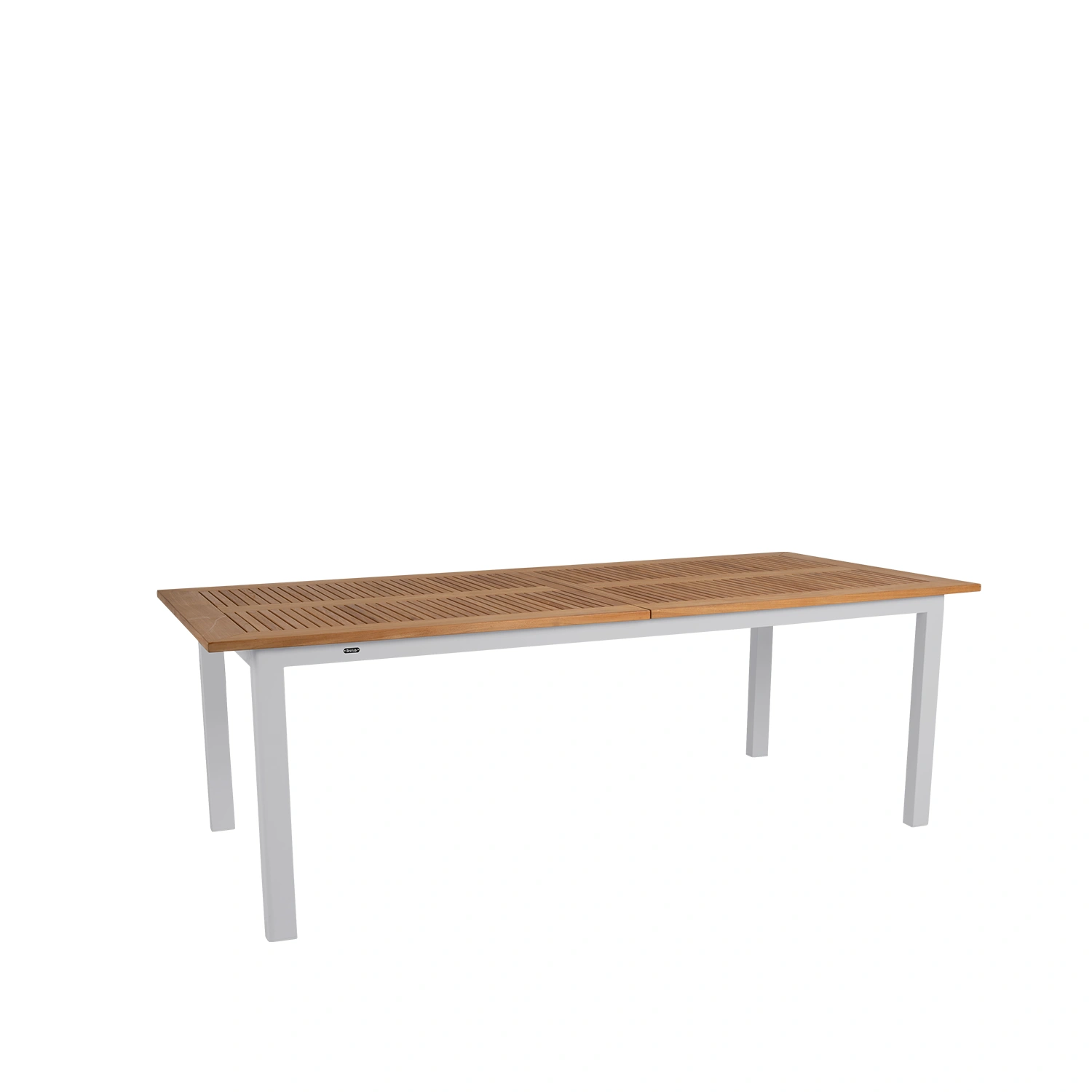 Lyon matbord ljusgrå/teak 224-304x100 cm