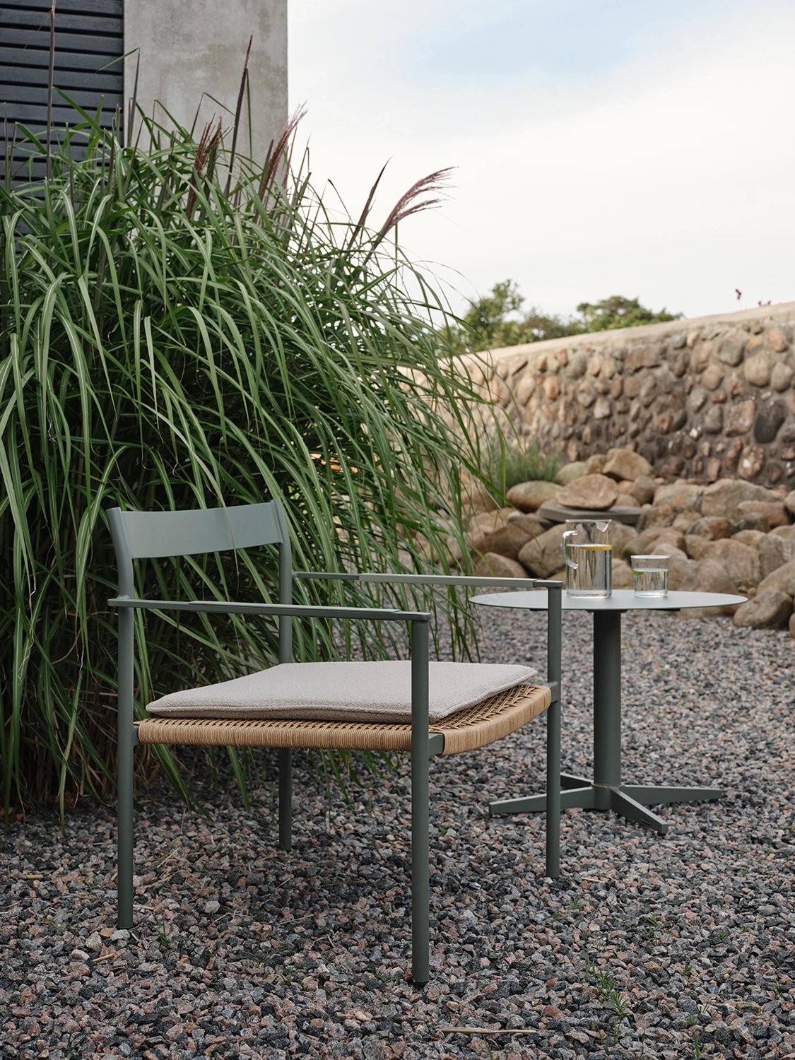 DK loungestol nordic green/natur