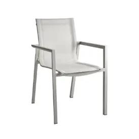 Delia karmstol ljusgrå/offwhite