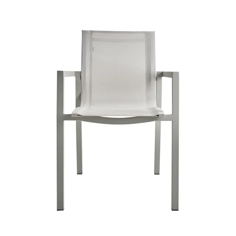 Delia karmstol ljusgrå/offwhite