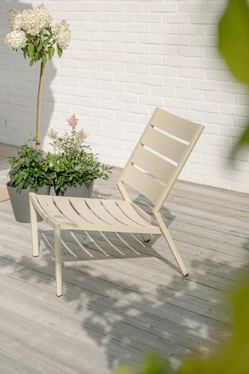 Delia loungefåtölj lemon