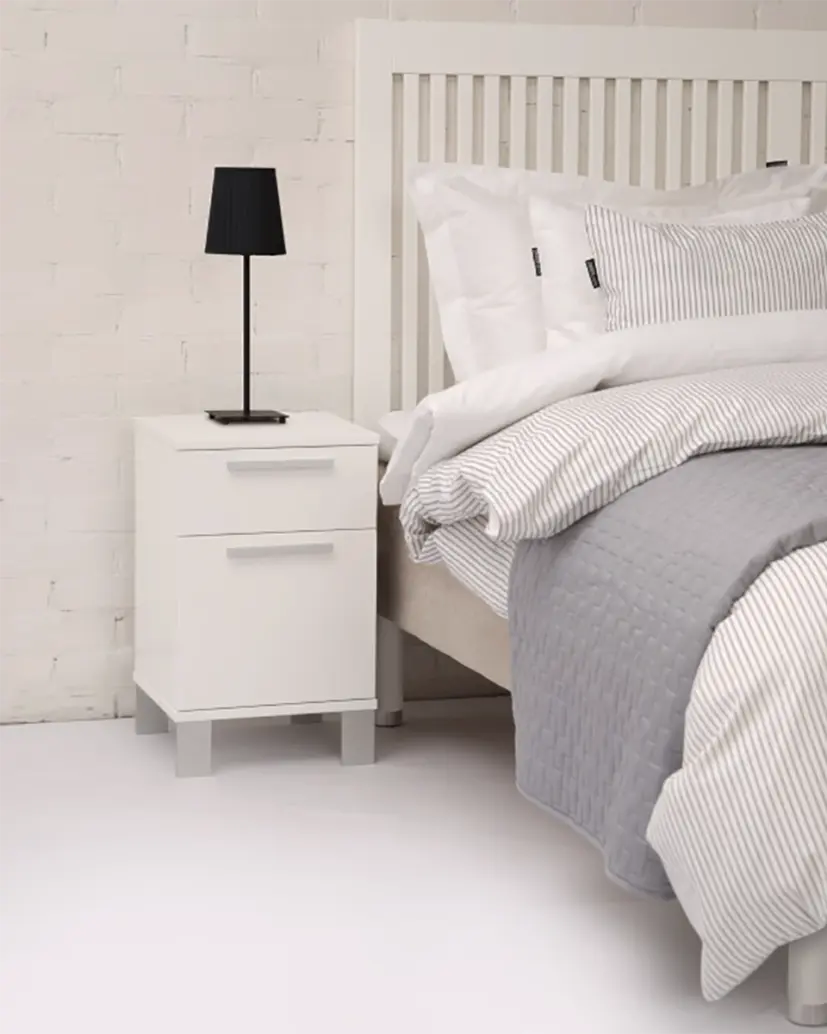 Alba sängbord vit