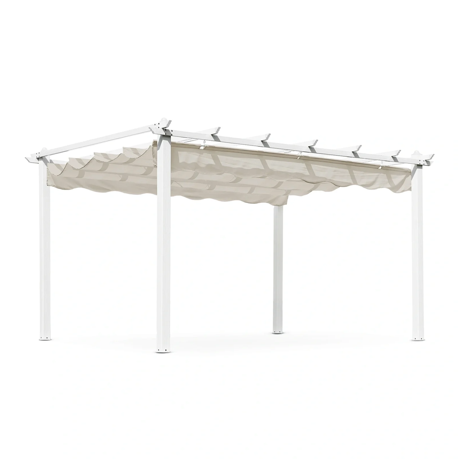 Skanör pergola vit/sand 300x400 cm