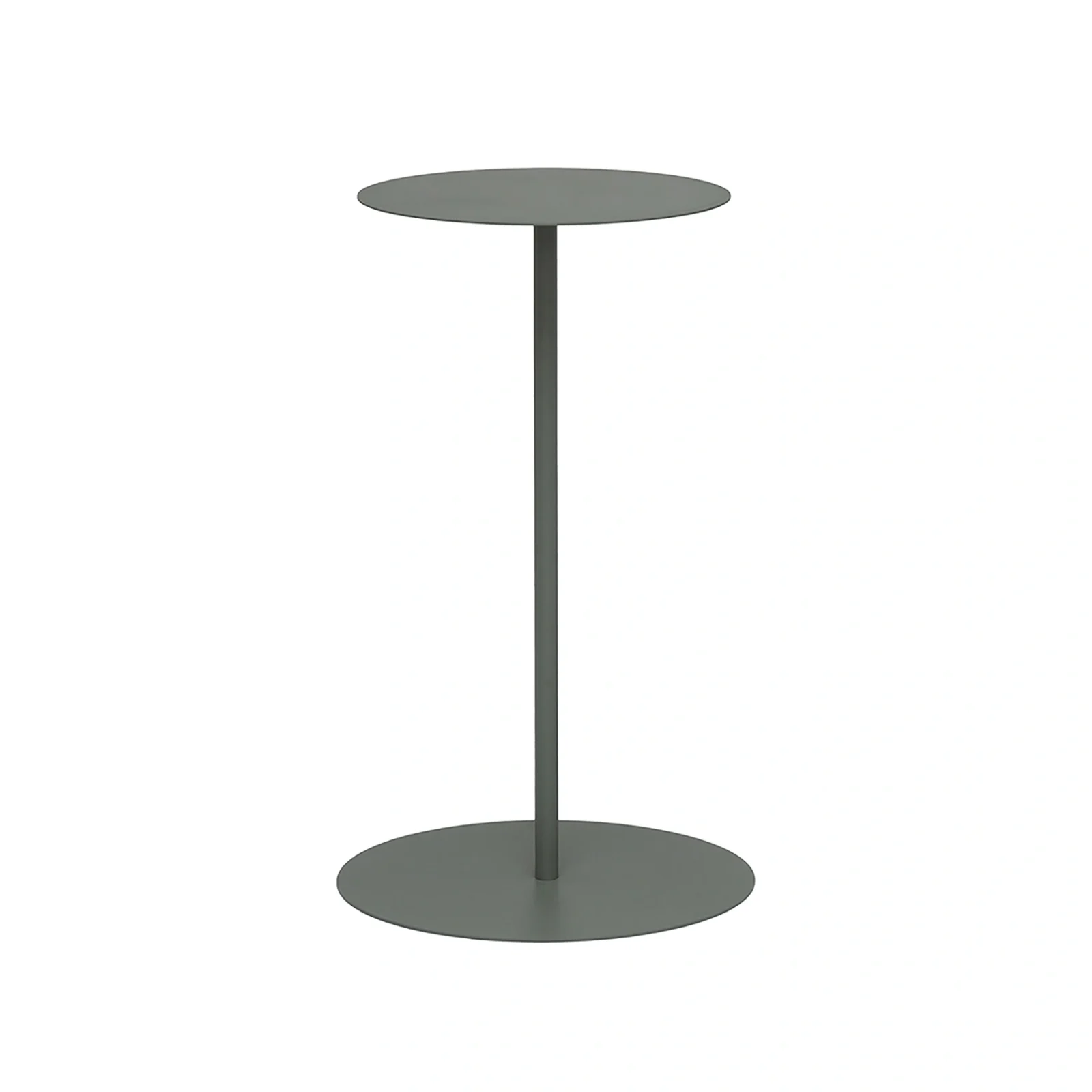 Jet Set sidobord - grågrön, Ø35 x H67 cm