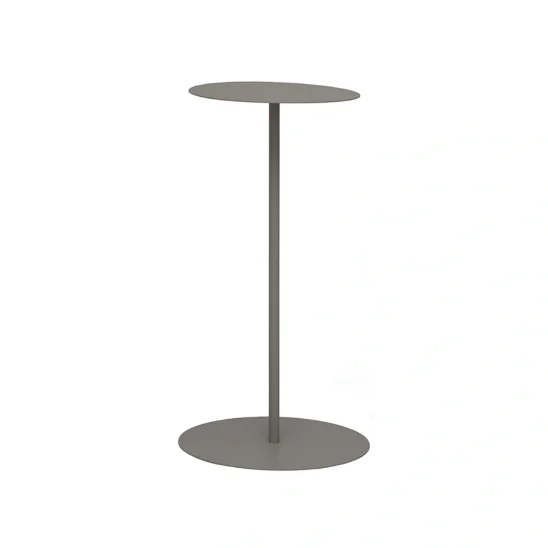 Jet Set sidobord i färgen sand, diameter är 35 cm och höjd 67 cm.