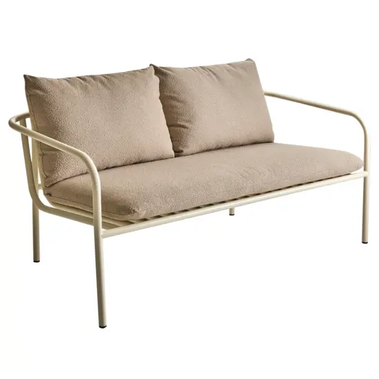 Bendt 2-sitssoffa pärlvit/teddy beige