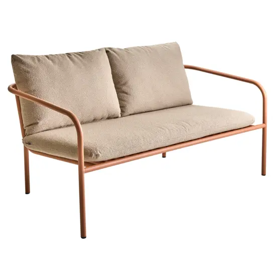 Bendt 2-sitssoffa peach/teddy beige