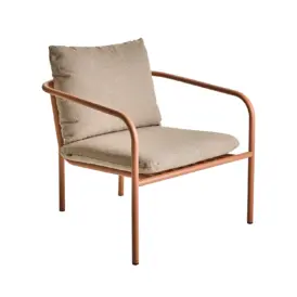 Bendt fåtölj peach/teddy beige