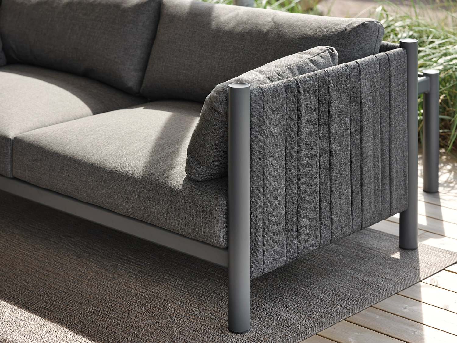 Brad 2,5-sits soffa antracit/kolgrå