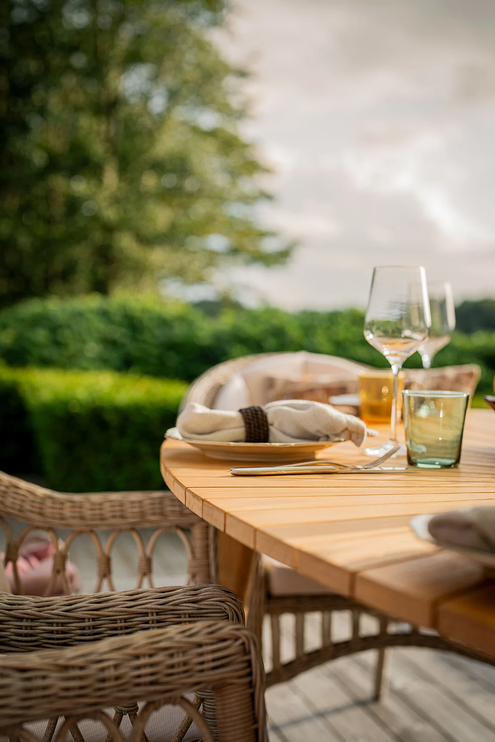 Hillerstorp Fjäderö korgstol gråbeige 2-pack