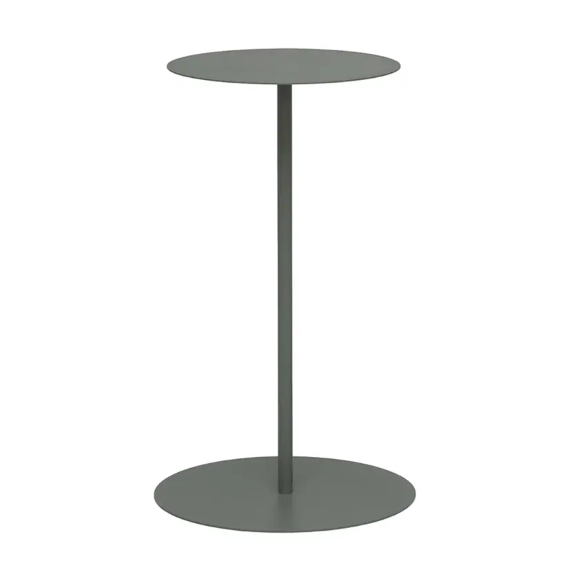 Hillerstorp Jet Set sidobord grågrön Ø35 cm, höjd 74 cm