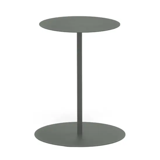 Hillerstorp Jet Set sidobord grågrön Ø35 cm, höjd 50 cm