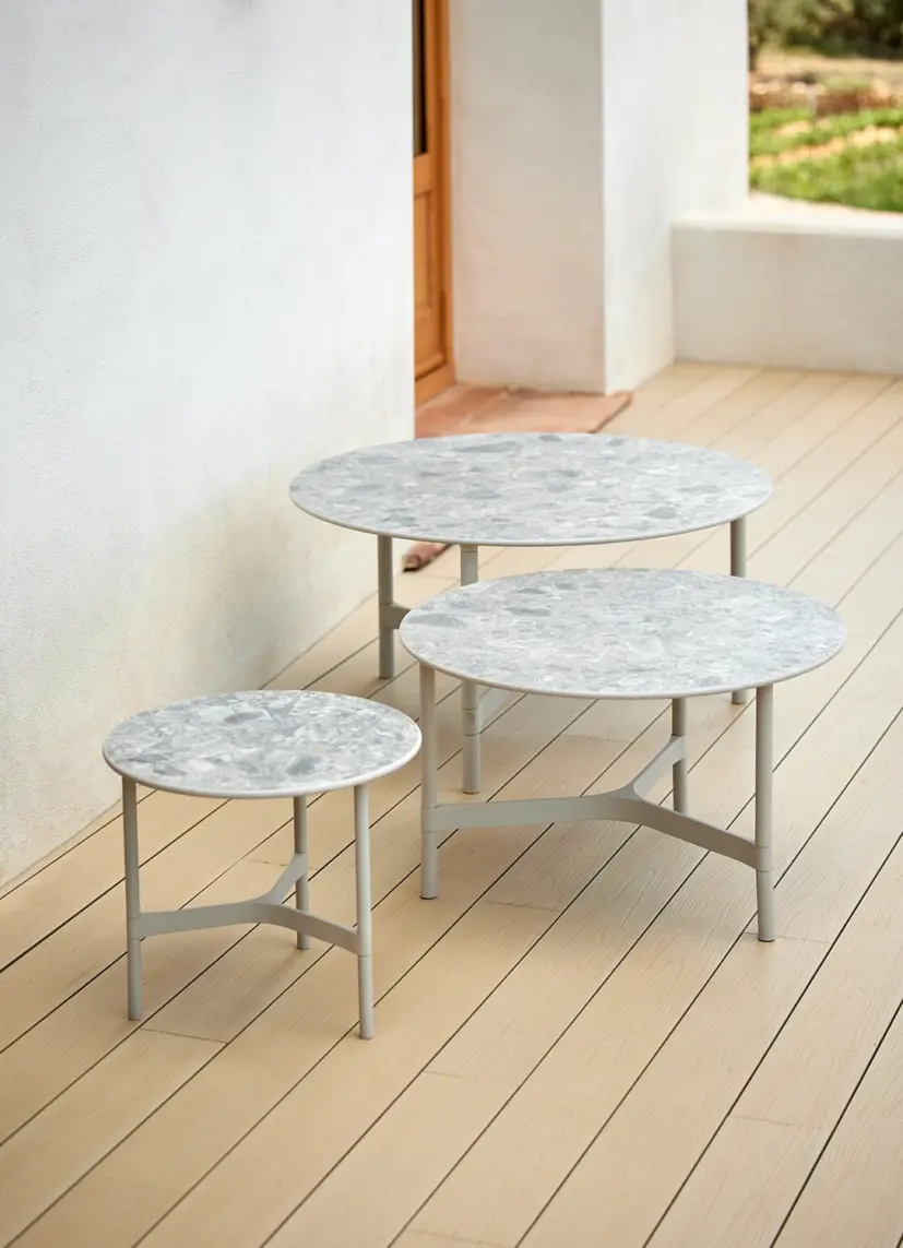 Twist soffbord sand Ø90 cm