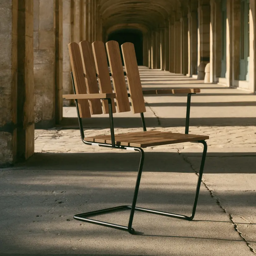 A2 fåtölj teak/svart