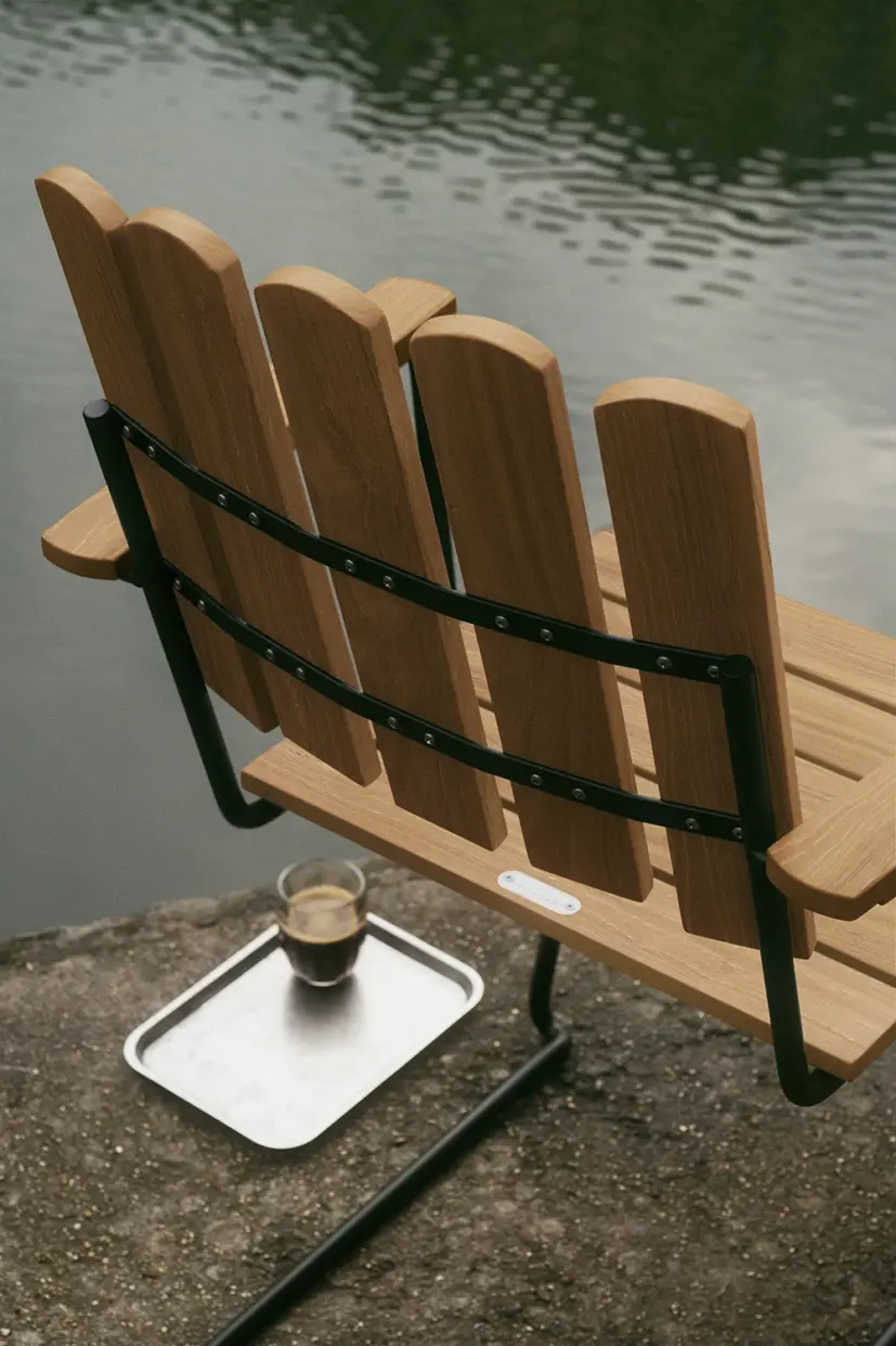 A2 fåtölj teak/svart