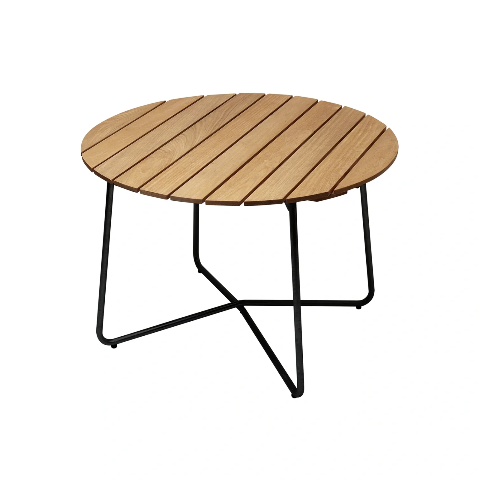 9A bord oljad ek / svart Ø100 cm