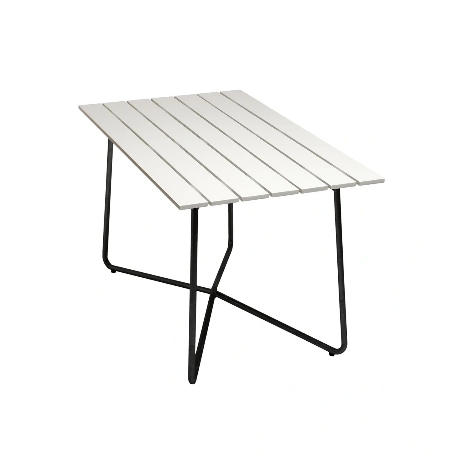 B25A bord vit ek / svart 120×70 cm