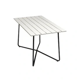 B25A bord vit ek / svart 120×70 cm