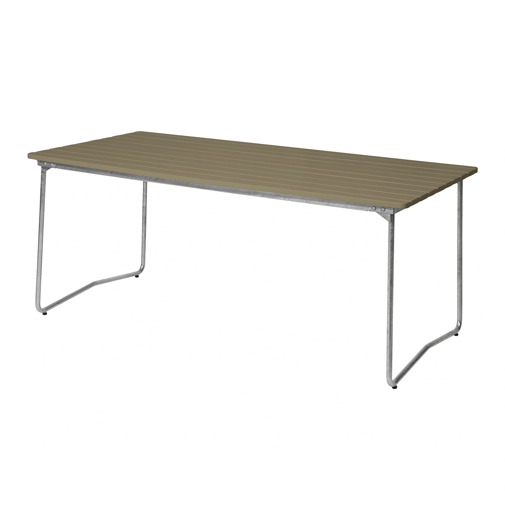 B31 170 i ljusgrön ek med varmförzinkat stativ.