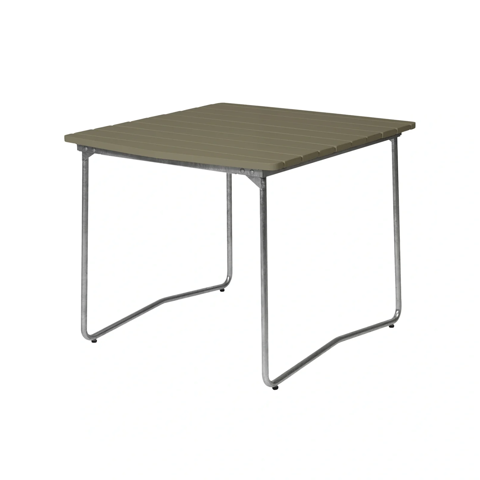 B31 bord ljusgrön ek / varmförzinkad 84x92 cm