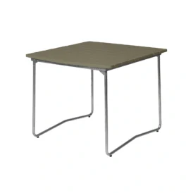 B31 bord ljusgrön ek / varmförzinkad 84x92 cm