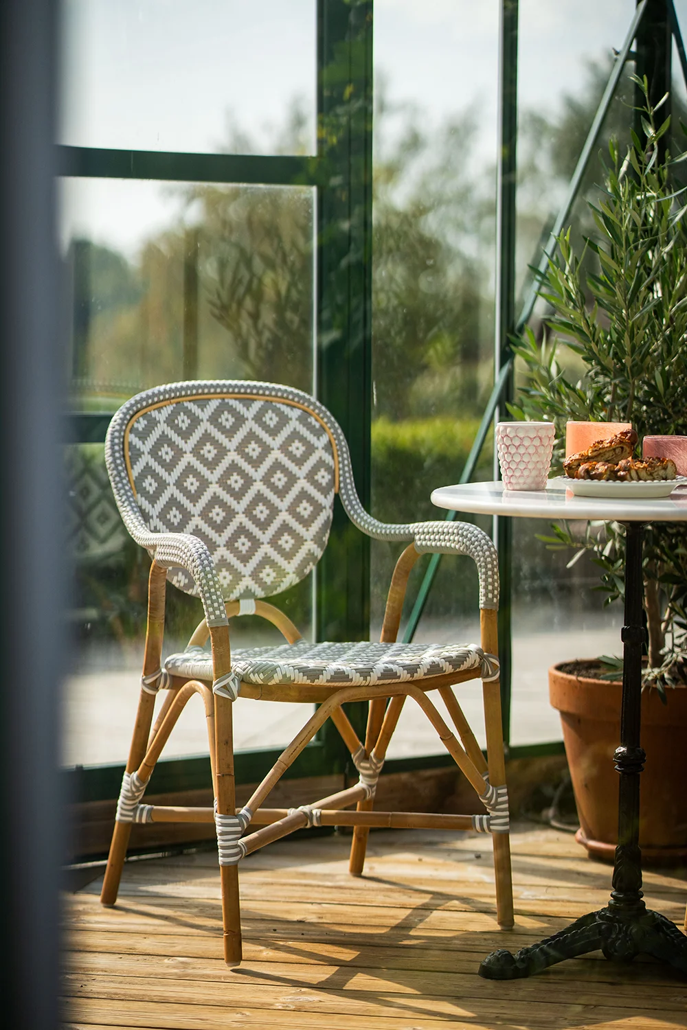 Holmenäs karmstol grå 2-pack