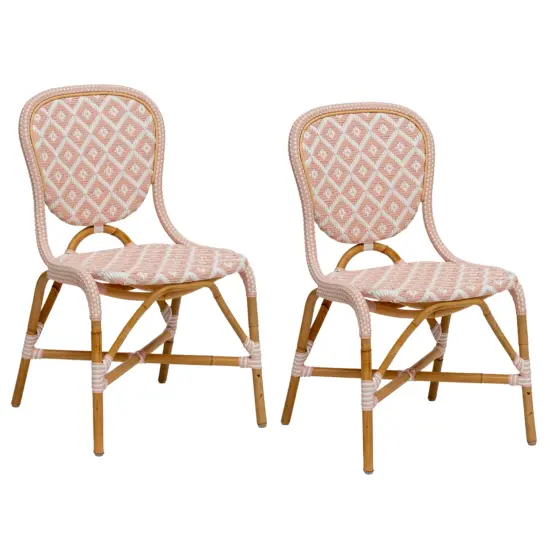 Hillerstorp Holmenäs caféstol rosa 2-pack