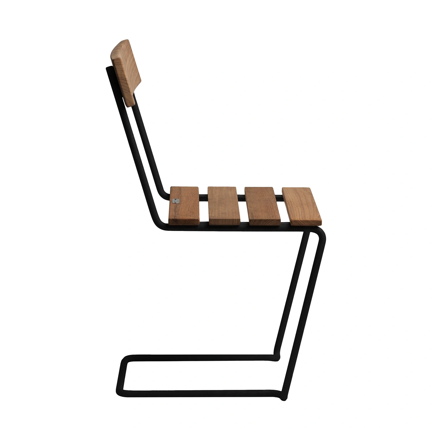 Stol 1 teak/svart