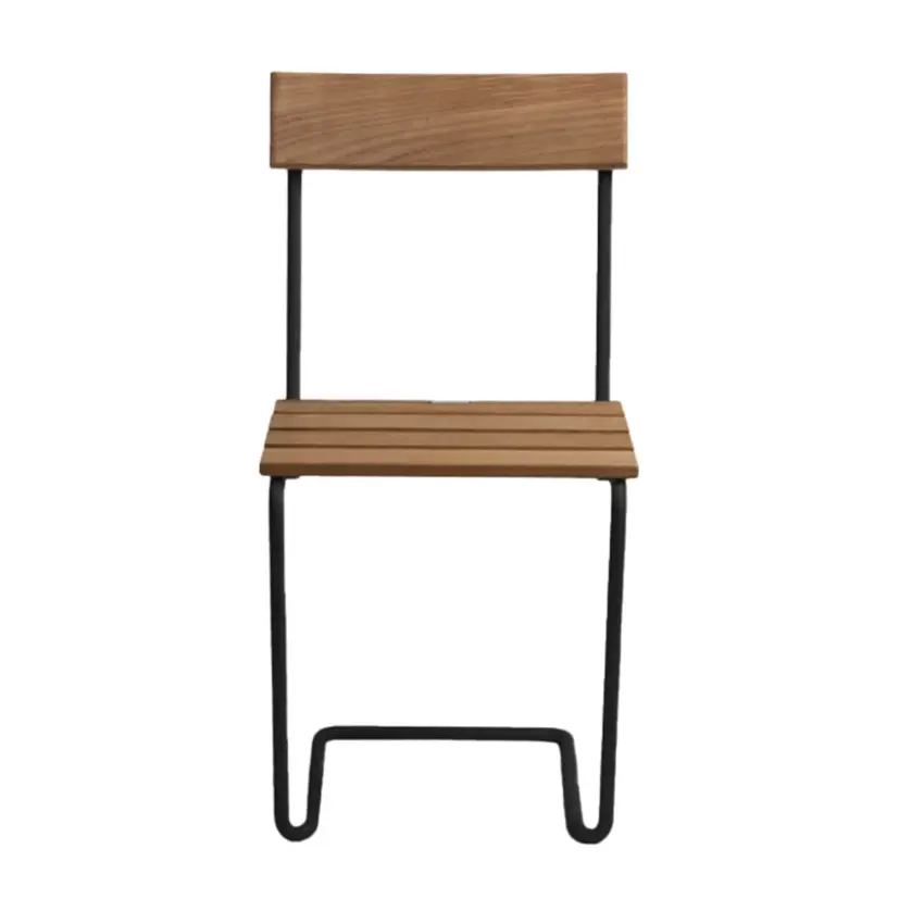 Stol 1 teak/svart