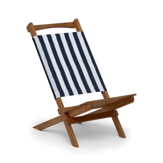 Hillerstorp Mölle solstol blå/vit