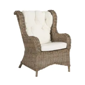 Wingchair fåtölj kubu grey - butiksexemplar