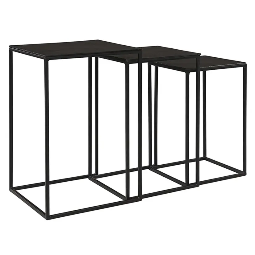 Nova sidobord set svart