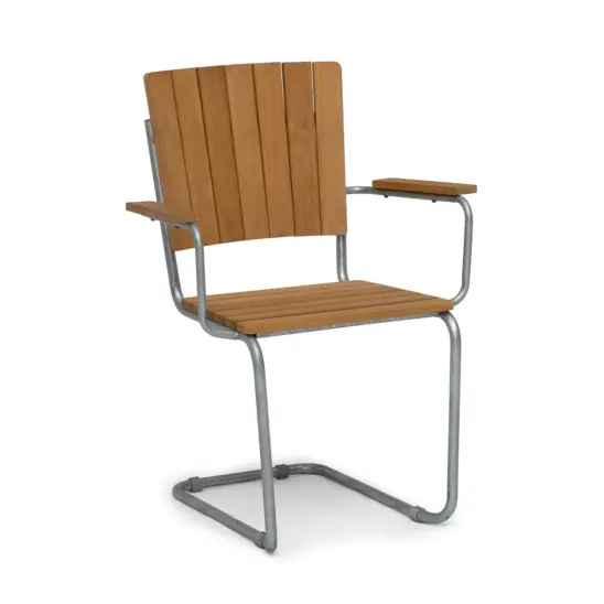 Hillerstorp Sandhamn karmstol teak 1-pack