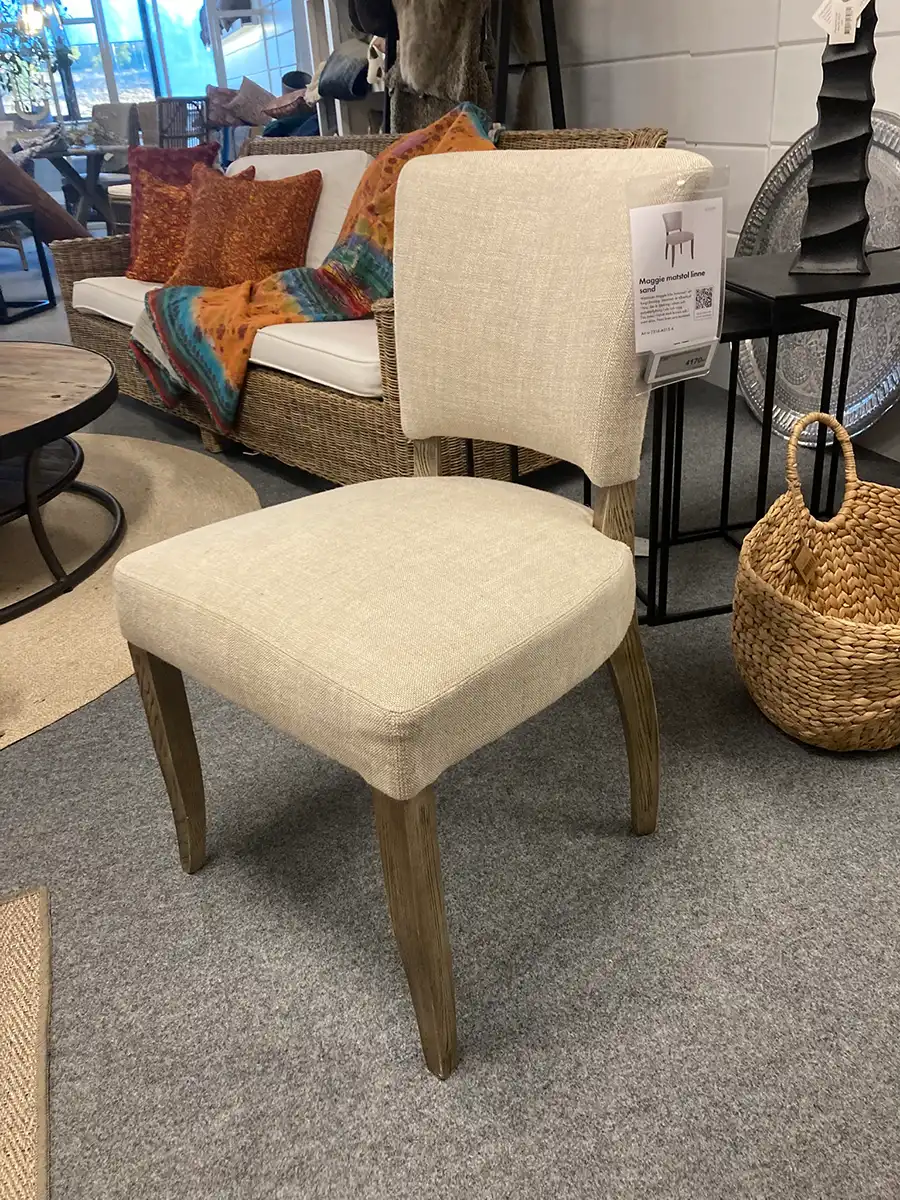 Maggie matstol linen sand